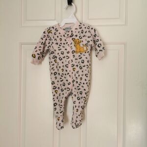 2/$20 Disney fleece lion king sleeper 0-3 m